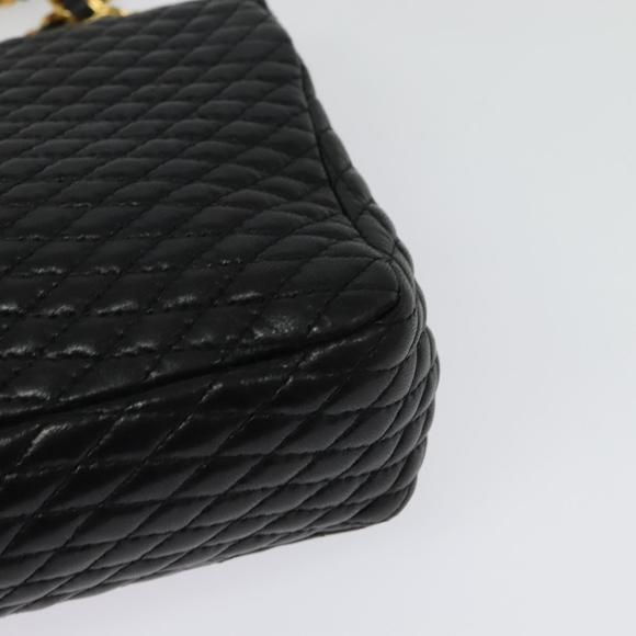 BALLY Chain Shoulder Bag Leather Black Gold Auth 141002 - Picture 16 of 16